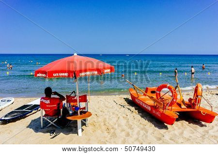 Sicilian lifeguard