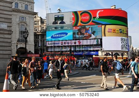 Piccadilly Circus in London, UK