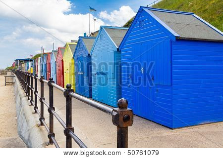 Mundesley Beach Huts Norfolk England
