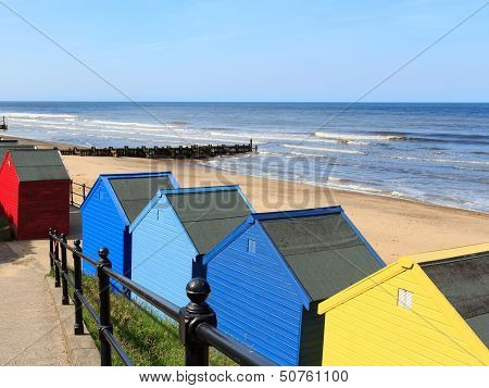 Mundesley Beach Huts Norfolk England