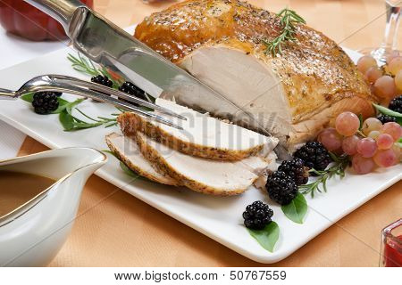 Roasted Turkey Breast - Rosemary-basil Rub