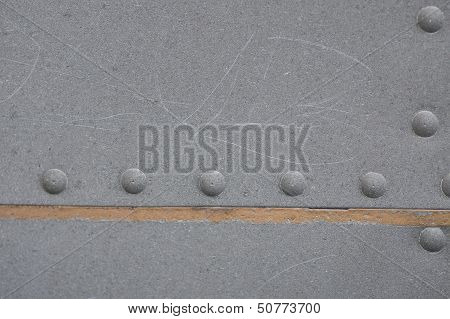 Metallic Texture With Rivets