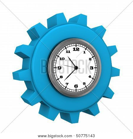 Blue Gear Watch
