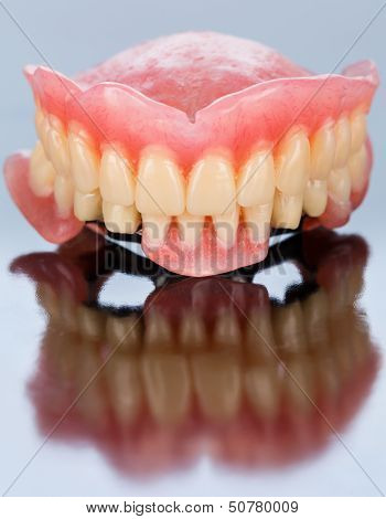 Front View Of Dental Prosthesis