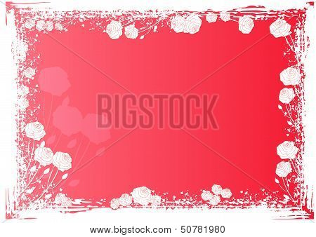 Greeting card with roses