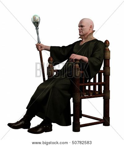 Warlock Sitting on his Throne