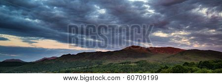Panorama Landscape Snowdonia National Park Wales United Kingdom