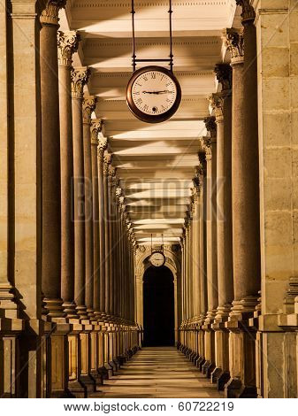 Mill Colonnade At Night