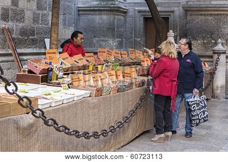 Traditional market of medicinal plants