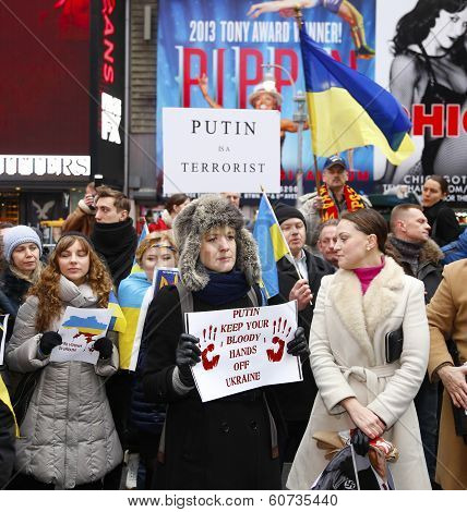 Gathering in Times Square