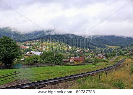 Village In Carpathian Mountains, Ukraine