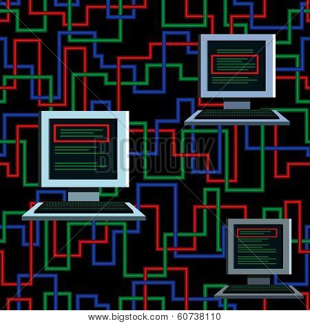 Seamless Pattern With Computers.eps
