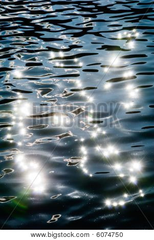 Sun patch sull'acqua
