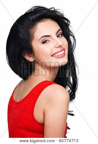 Portrait  Of  Young Smiling Woman