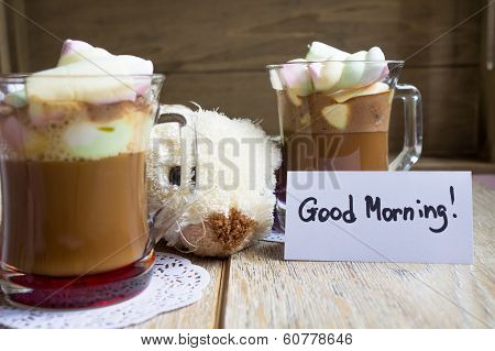 Cocoa Drink With Sweet Paste