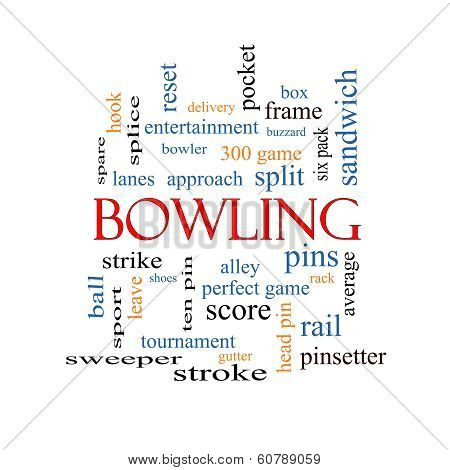Bowling Word Cloud Concept