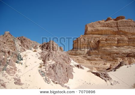 Canyon di colore In Egitto