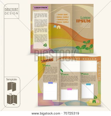 Tri-fold Fairy Style Template For Business Advertising Brochure