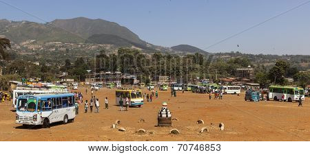 Bus Station In Sodo. Sodo Wolaita. Ethiopia.
