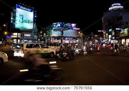 Road Traffic at evening