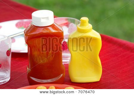 Ketchup og sennep