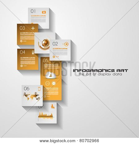 Modern UI Flat style infographic layout for data display, statistic visualization, reports, custom rankings, seo performance data and so on.