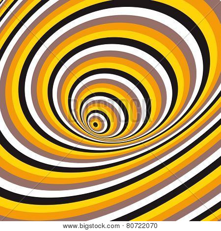 Abstract 3d geometrical background. Pattern with optical illusion. Vector illustration. 