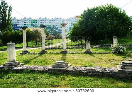 The ruins of the Roman city