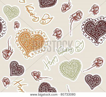 Valentines day pattern