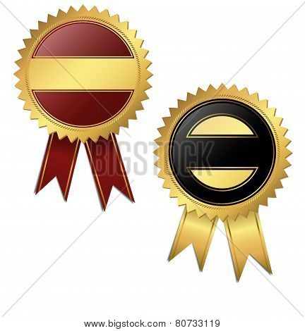 2 Templates - Quality Seal Black And Red