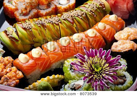 Sushi und Rollen