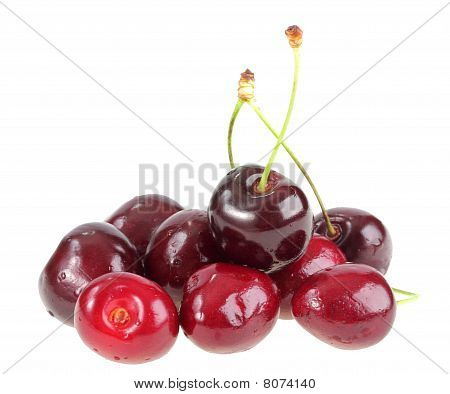 ของหวานลูกเชอร์รี่สีแดงเข้ม