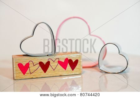 Hearts to celebrate Valentine's Day