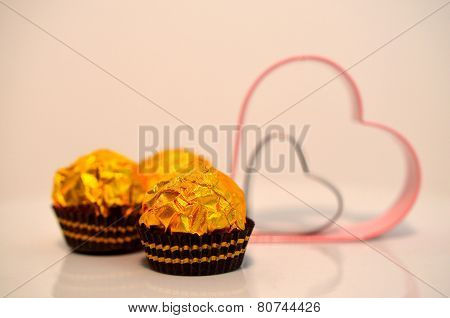 Chocolate and Hearts for Valentine's Day