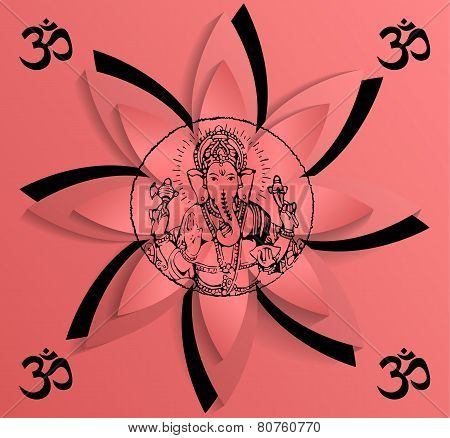 Ganesha, the symbol of OM