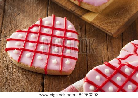 Homemade Pink Valentine's Day Cookies