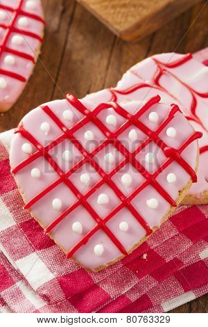 Homemade Pink Valentine's Day Cookies