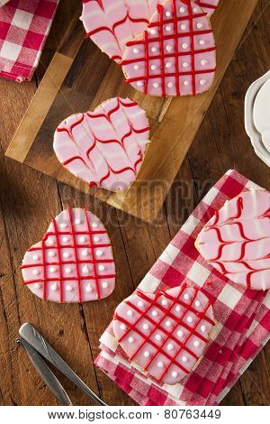 Homemade Pink Valentine's Day Cookies