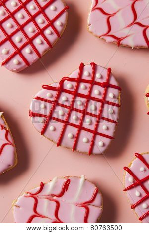 Homemade Pink Valentine's Day Cookies