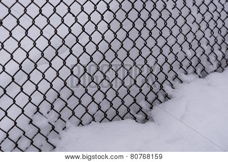Steel Mesh Fence Snow