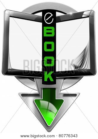 E-book Symbol With Tablet Computer