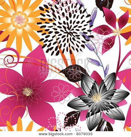 Problemfri blomst Pattern.eps