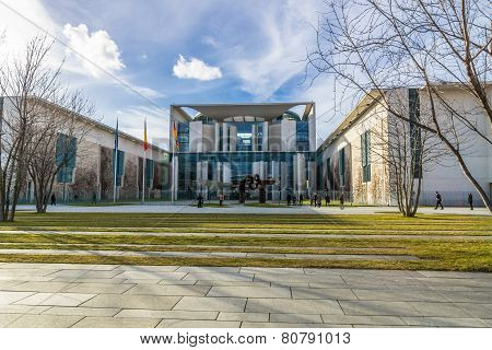 BERLIN, GERMANY - FEBRUARY 17, 2014: Office of the Federal Chancellor of Germany
