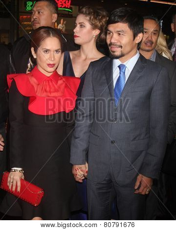 LOS ANGELES - JAN 20:  Jinkee Pacquiao, Manny Pacquiao at the 