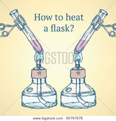 How To Heat A Flask In Vintage Style