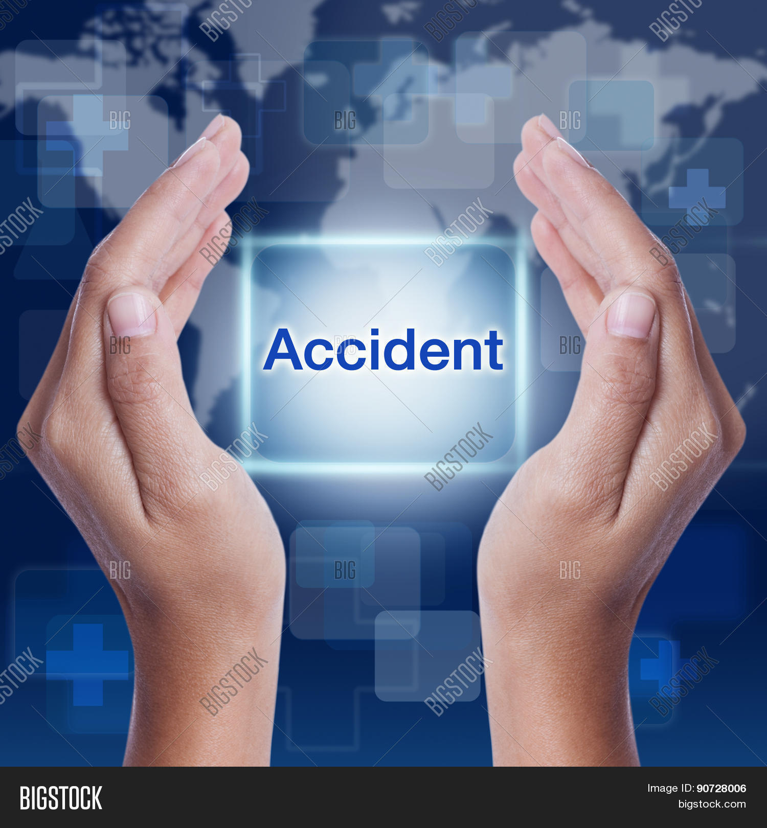 Accident Word Button Image & Photo (Free Trial) Bigstock