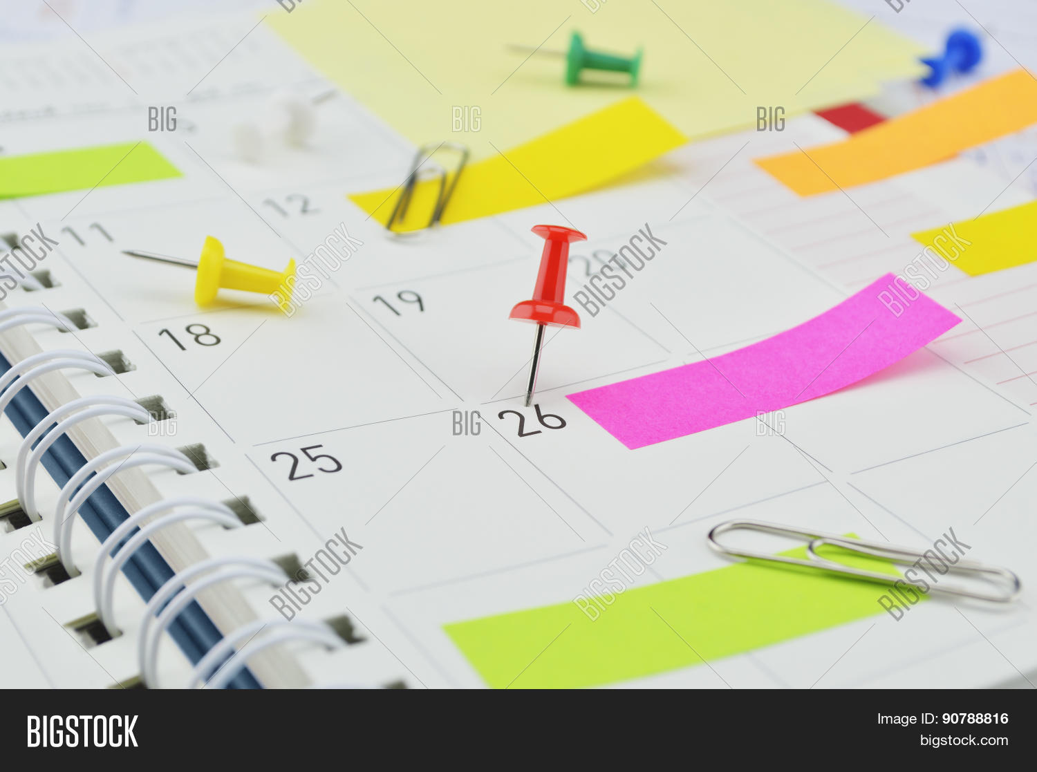Red Pin Post Notes Pin Image & Photo (Free Trial) | Bigstock