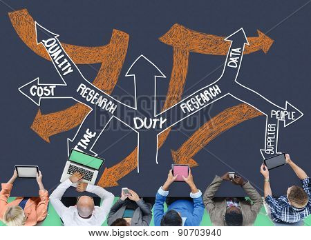 Duty Responsibility Role Accountable Reliability Concept