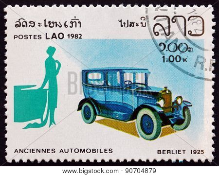 Postage Stamp Laos 1982 Berliet 1925