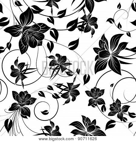 Seamless Vector Floral Pattern.